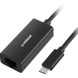 mbeat®  USB-C Gigabit Ethernet Adapter - Black