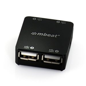 mbeat® 4 Port USB 2.0 Hub - USB 2.0 Plug and Play/ High Speed Interface/ Ideal for Notbook/PC/MAC users