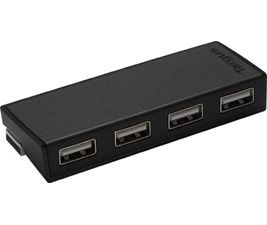 Targus 4-Port USB Hub Black -  Compatible with PC and MAC