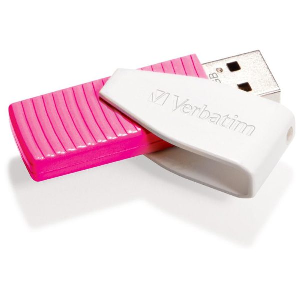 Verbatim 16GB Swivel USB2 Pink Store N Go Swivel USB2 Drive USB Storage Drive Memory Stick(LS)