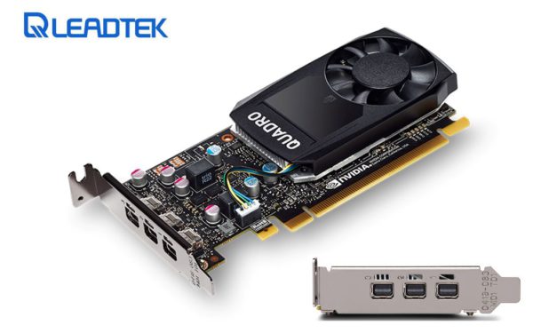 Leadtek nVidia Quadro P400 PCIe Professional Graphic Card 2GB DDR5 3xmDP1.4 3x4096x2160@60Hz 64-Bit 32GB/s 256 Cuda Core Single Slot Low Profile