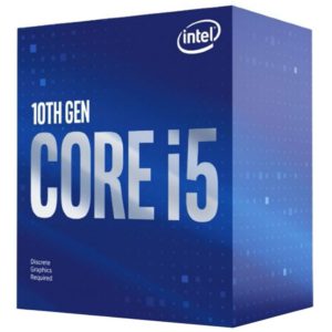 Intel i5-10400F CPU 2.9GHz (4.3GHz Turbo) LGA1200 10th Gen 6-Cores 12-Threads 12MB 65W Graphic Card Required Retail Box 3yrs