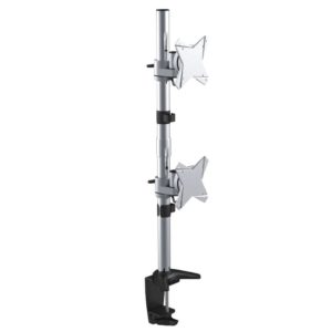 Astrotek Monitor Stand Desk Mount 43cm Arm for Dual Screens 13'-34' 10kg 15° tilt 180° swivel 360° rotate VESA 75x75 100x100 LS