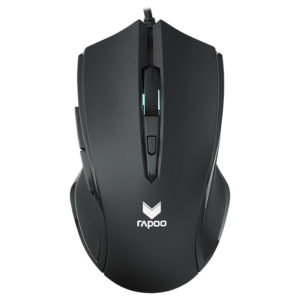 RAPOO V20S LED Optical Gaming Mouse Black - Up to 3000dpi 16m Colour 5 Programmable Buttons