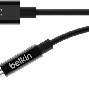 Belkin RockStar 3.5mm Audio Cable with USB-C Connector (1.8M) - Black(F7U079bt06-BLK)