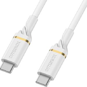 OtterBox USB-C to USB-C Fast Charge Cable (1M) - Cloud Dust White (78-52672)