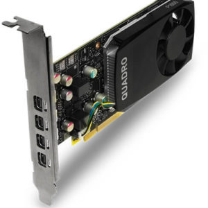 Leader nVidia Quadro P1000 PCIe Workstation Card 4GB DDR5 4xmDP 4x5120x2880@60Hz 128-Bit 82GB/s 640 Cuda Core Single Slot ( ATX Profile Bracket )