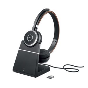Jabra EVOLVE 65 UC MS Stereo Wireless Headset with Charging Stand