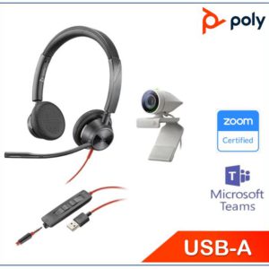 Poly Studio P5 and Blackwire 3325 work from home bundle
