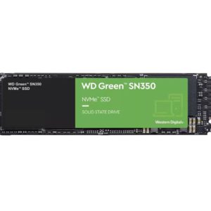 Western Digital WD Green SN350 240GB M.2 NVMe SSD 2400MB/s 900MB/s R/W 40TBW 160K/150K IOPS 1M hrs MTTF 3yrs