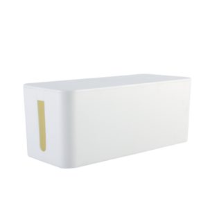 Brateck Cable Management Box (Medium) Material: Polystyrene(PS) Dimensions 32x13.2x12.7cm --- White