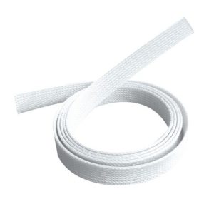 Brateck Braided Cable Sock (30mm/1.2' Width)  Material Polyester Dimensions1000x30mm -- White