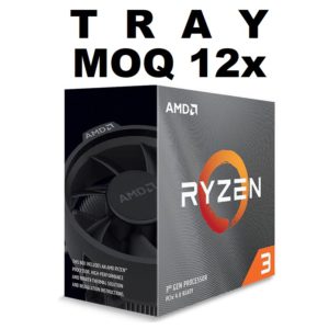 (MOQ 12x If Not Installed On MBs) AMD Ryzen 3 1200 4 Core 4 Thread CPU 3.1GHz Base Clock 3.4GHz Boost 65W TDP 8MB L3 cache No Fan 1YW (AMDCPU)(TRAY-P)
