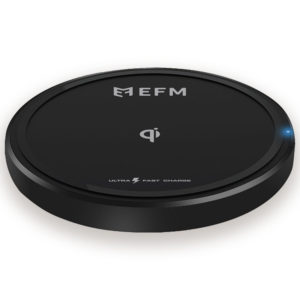 EFM 15W Wireless Charge Pad - With USB to Type-C Charge Cable - Black (EFWP15U900BLA)