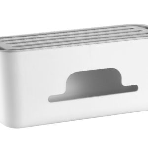 Brateck Cable Management Storage Box  Material: ABS  Dimensions 30.7x13.5x13cm -- White