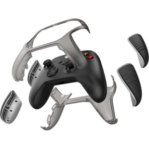 OtterBox Xbox X|S Antimicrobial Easy Grip Controller Shell - Dark Web Black/Silver Metallic (77-80667)