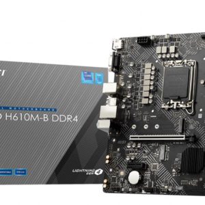 MSI PRO H610M-B DDR4 Intel LGA 1700 mATX Motherboard 2x DDR4 ~64GB