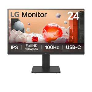 LG 24MS570B 23.8" FHD USB-C Monitor,100Hz,2xHDMI, H/Adjst,Tilt,Spkrs,VESA