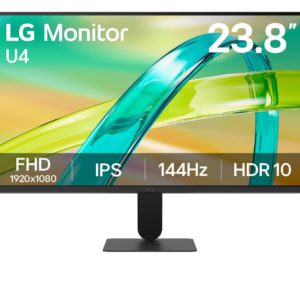 LG 24U411B-B 24" FHD 144Hz IPS Monitor,1ms,HDMI,VGA,Tilt,VESA