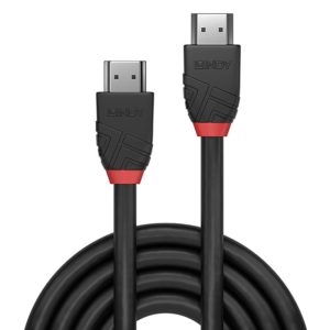 Lindy 36472 2M High Speed HDMI Cable Black Line, 4K, 18Gbps