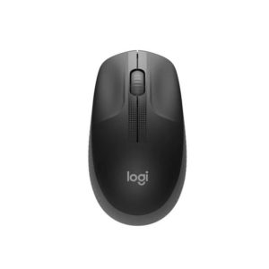 Logitech M190 Full Size Wireless Optical Mouse, Black and Charcoal