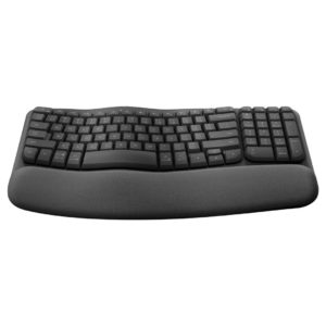 Logitech 920-012281 Logitech Wave Keys Wireless Ergonomic Keyboard, Graphite