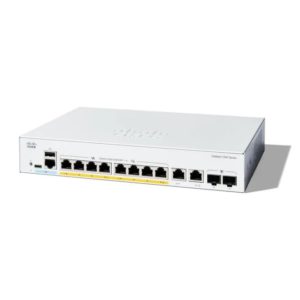 Cisco Catalyst 1200 8-Port GBit Ethernet PoE Switch, 8xGE PoE+, 2x1G, Ext PSU