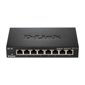 D-Link DGS-108, 8-Port Gigabit Desktop Switch (Metal Housing)