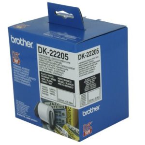 White Continuous Paper Roll 62mm x 30.48m