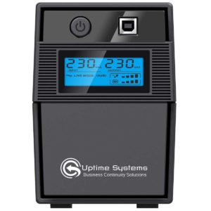 Uptime Systems Elite ES650-AVR 650VA Line Interactive Tower UPS with LCD