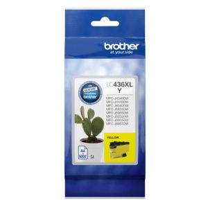 Brother LC-436XLY Yellow Ink Cartridge, up to 5000 pages