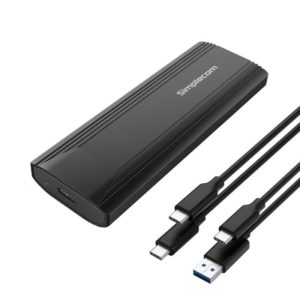 Simplecom SE504v2 NVMe/SATa M.2 SSD to USB-C Enclosure, Black