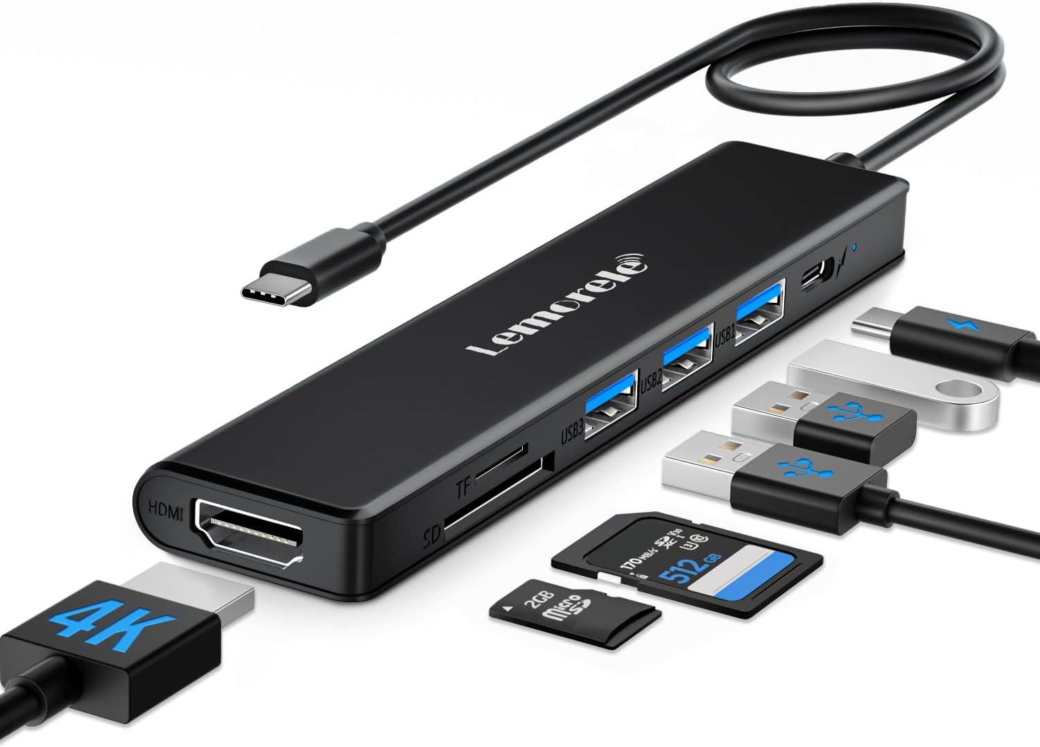Lemorele TC70L 7-in-1 USB-C Hub