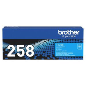 Brother TN-258C Cyan Toner Cartridge, up to 1000 pages